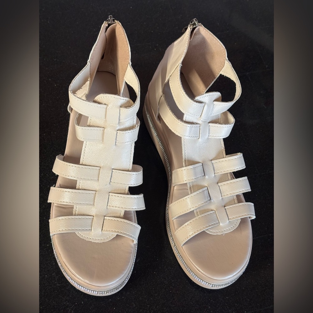 Gladiator Wedge Sandals - Picture 4 of 8